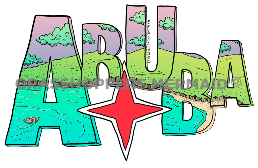 Aruba Beach Text