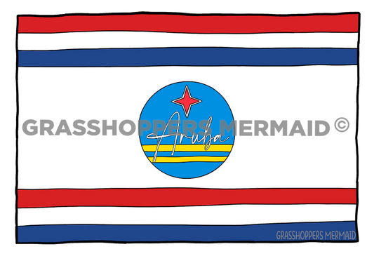 Aruba Flag Circle