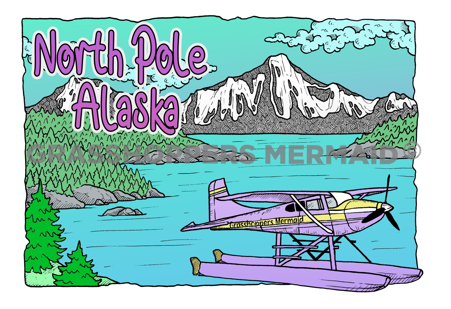 Water Plane - Mountains