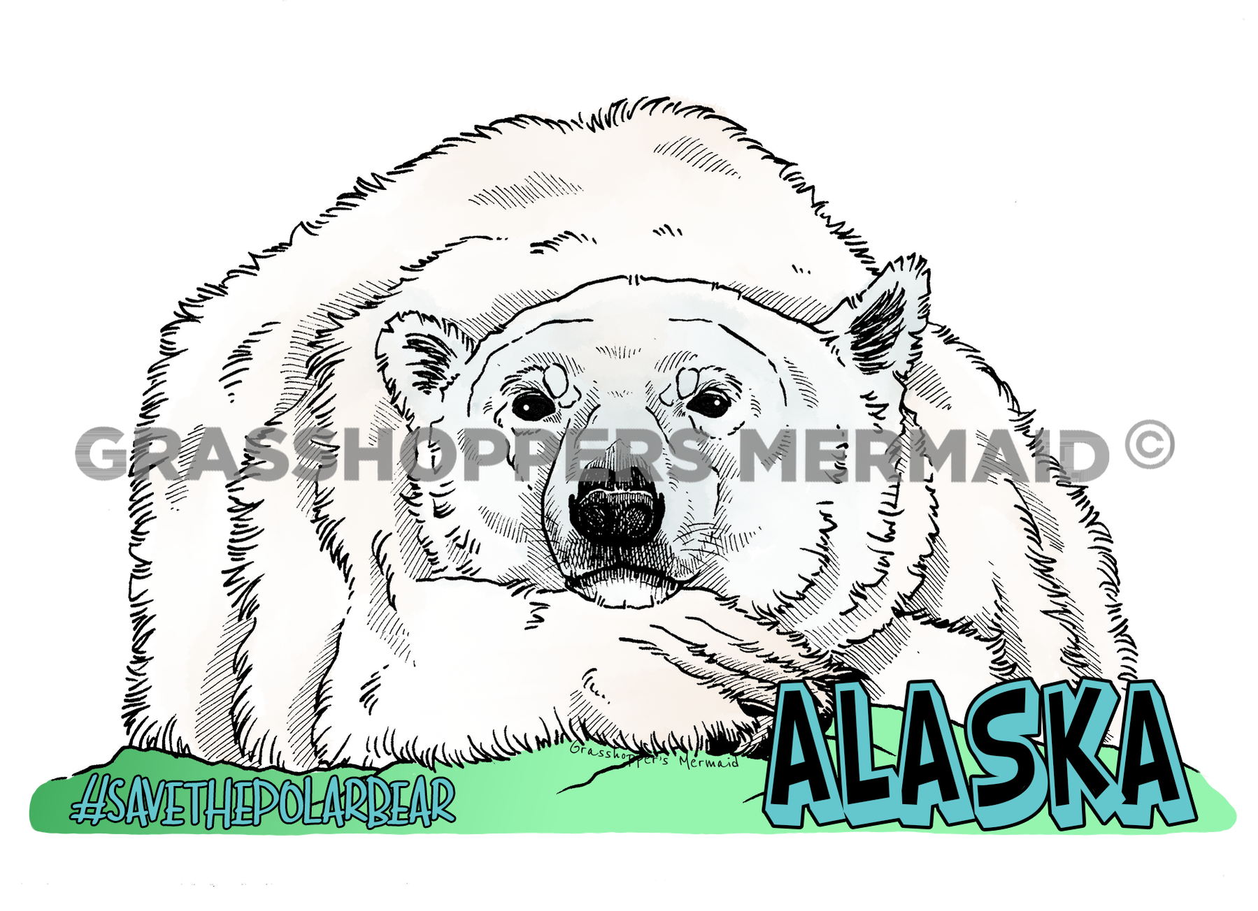 Sleepy Polar Bear