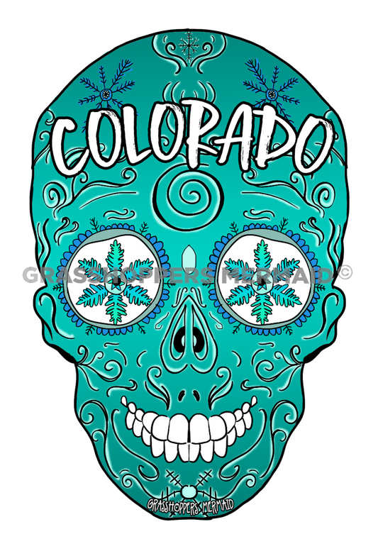 Snowflake Sugar Skull