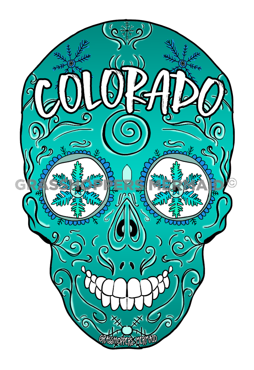 Snowflake Sugar Skull