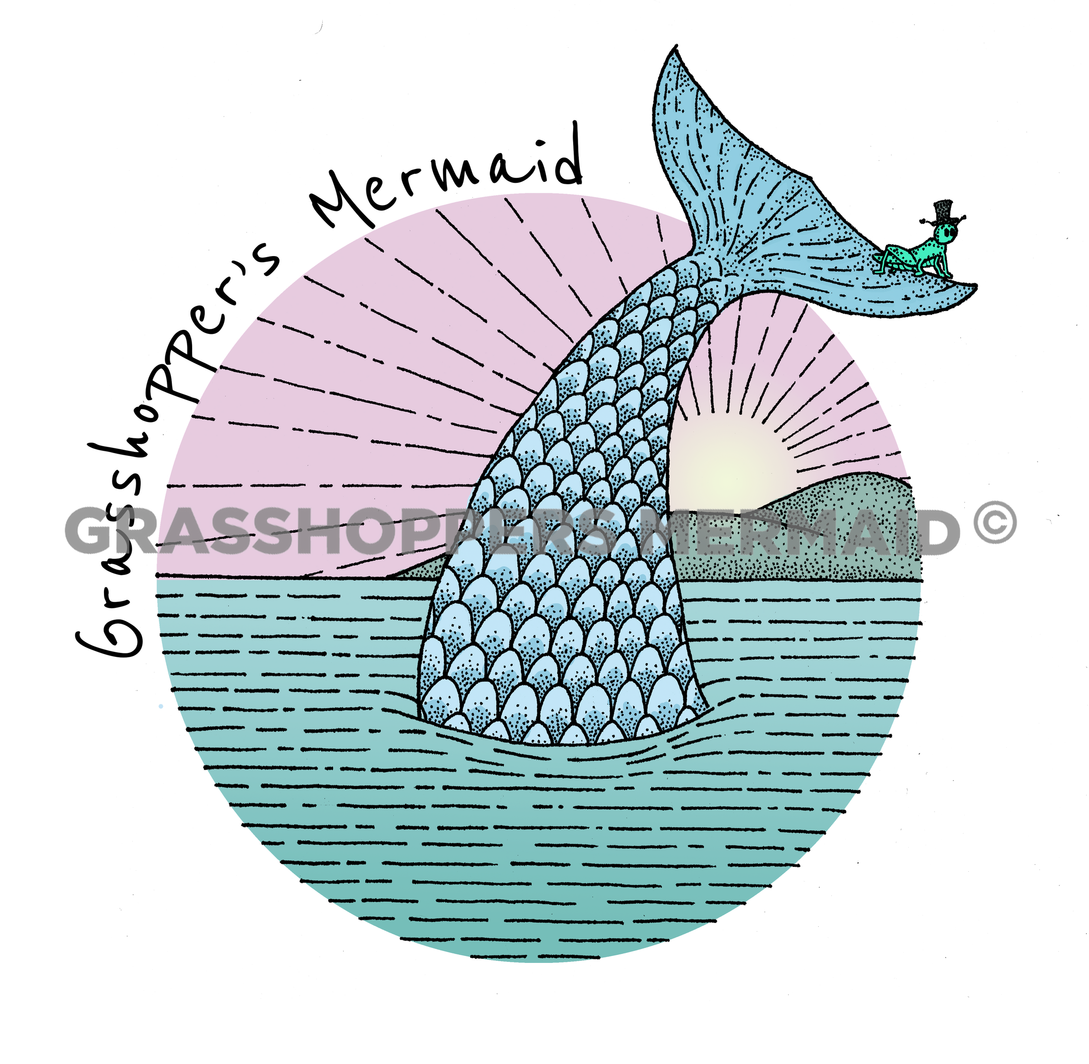 Grasshopper's Mermaid Logo