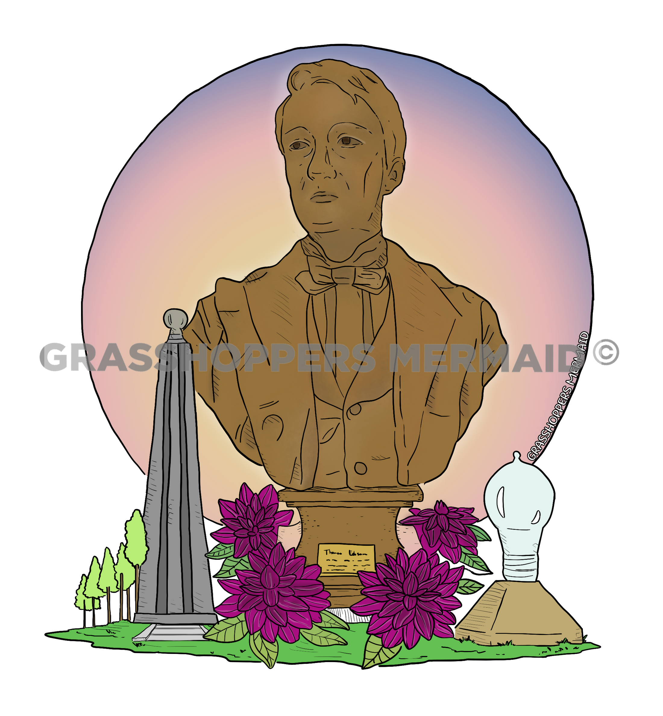 Edison Bust