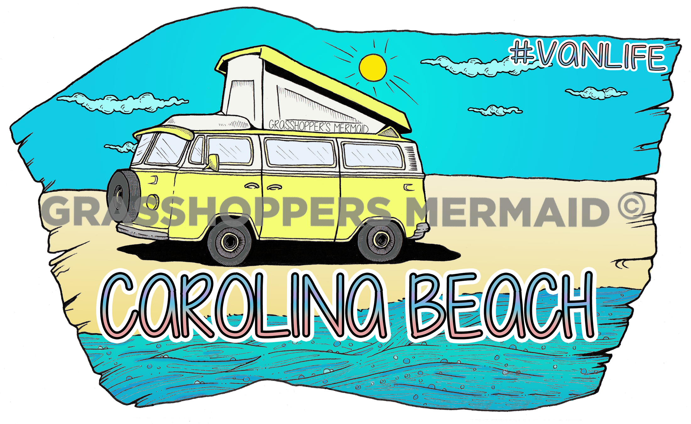 Van by the Beach