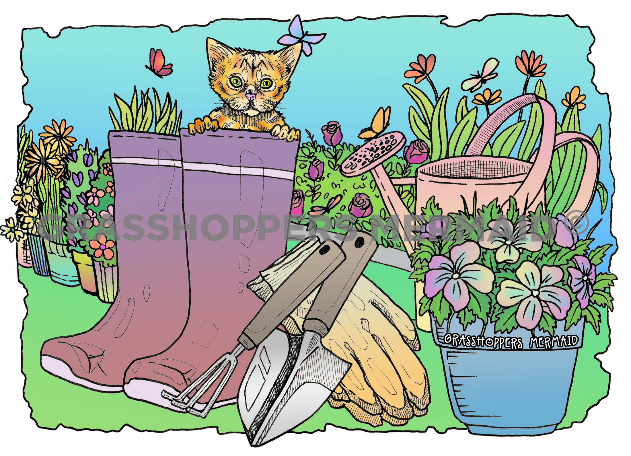 Wellies Kitten