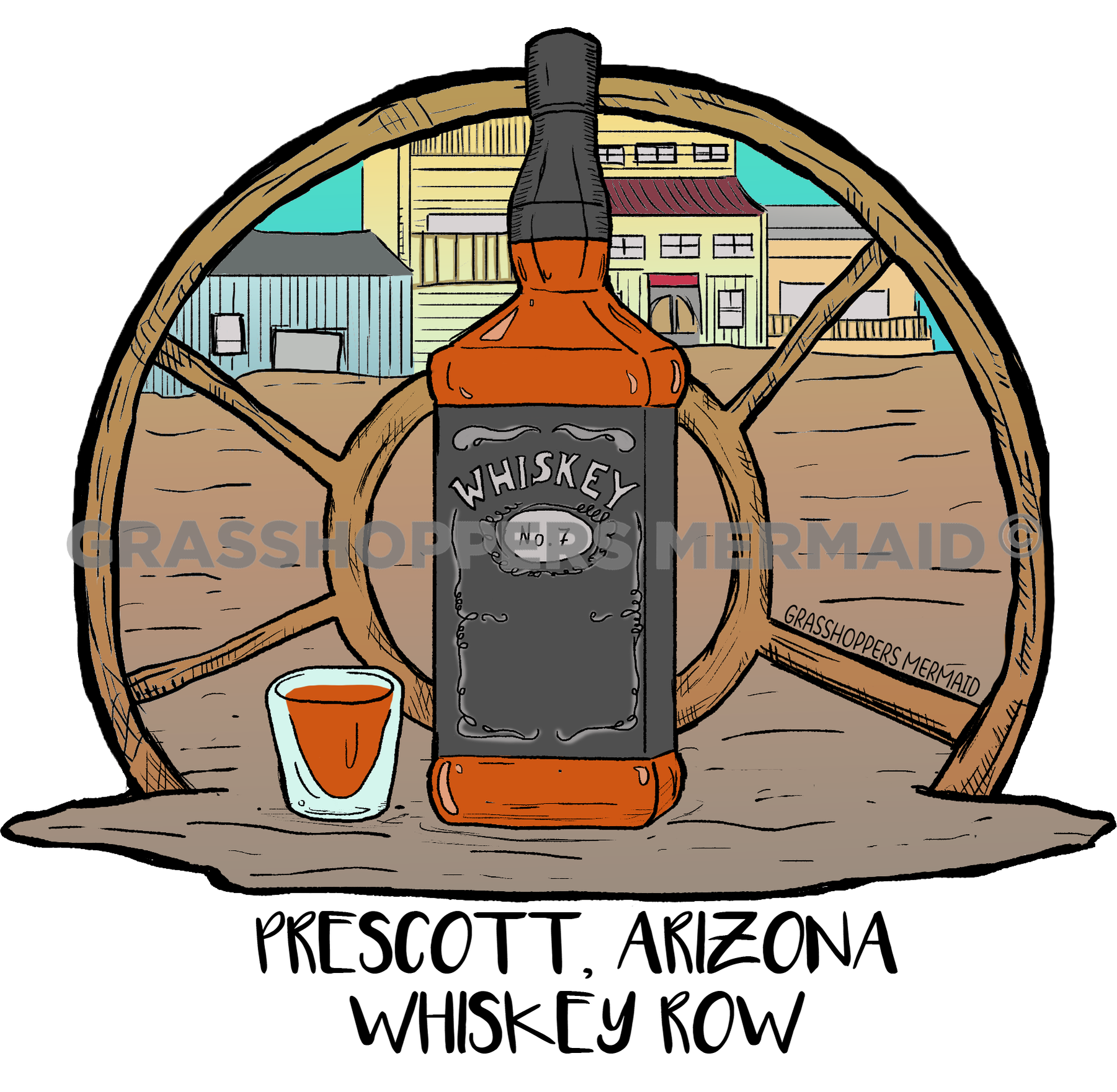 Whiskey Wagon Wheel