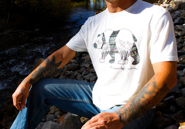 Unisex Bamboo Aztec Bear Shirt