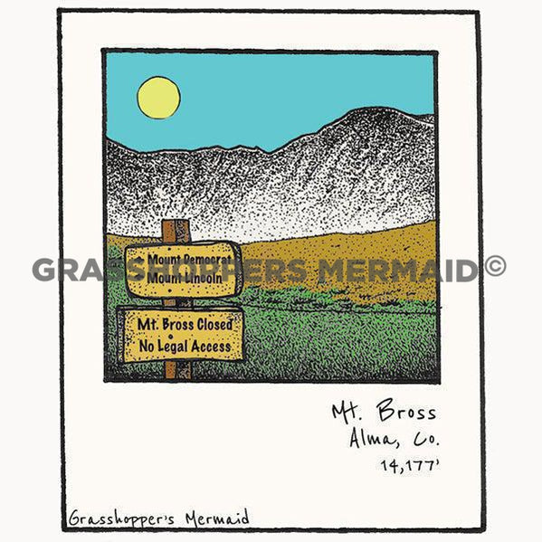 mt bross alma colorado sticker