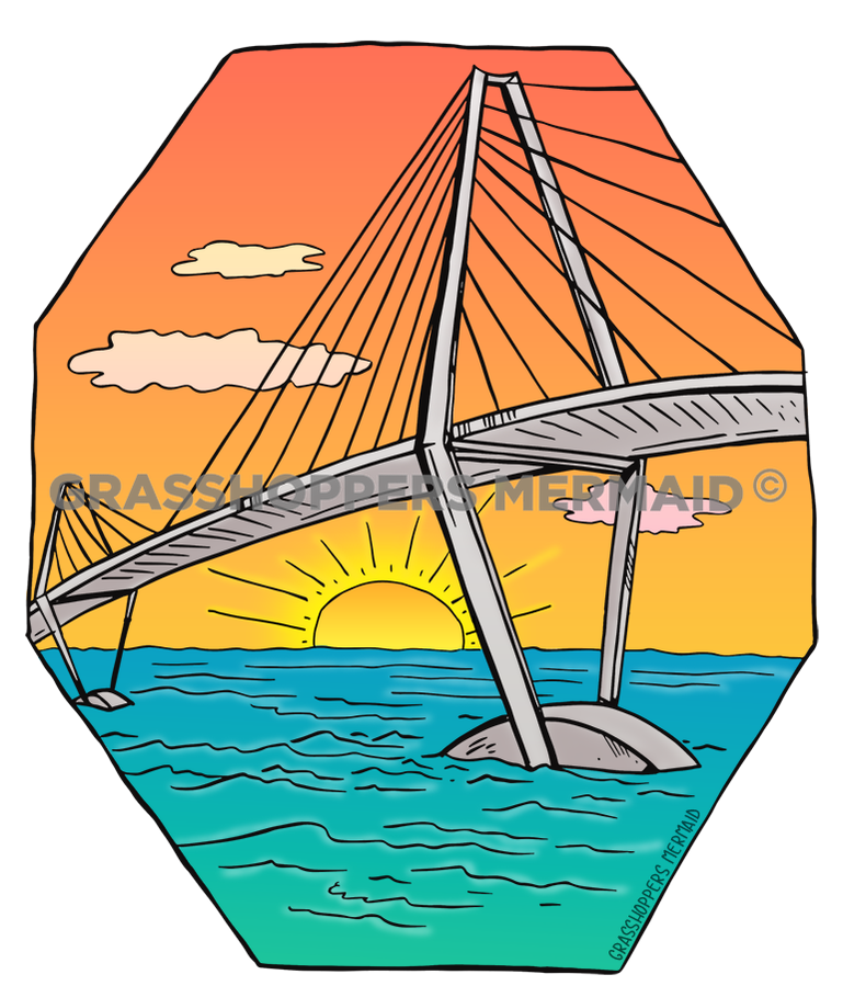 Arthur Ravenel Jr. Bridge Sunrise