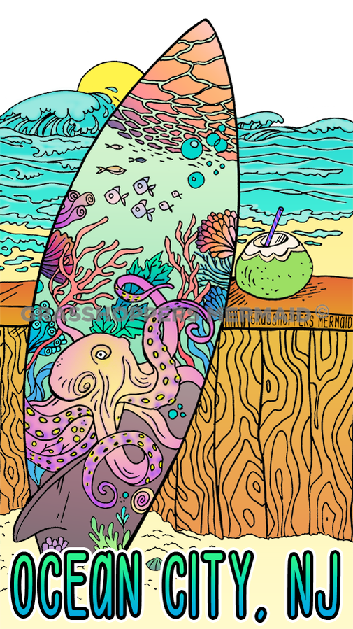 Octopus's Garden Surfboard