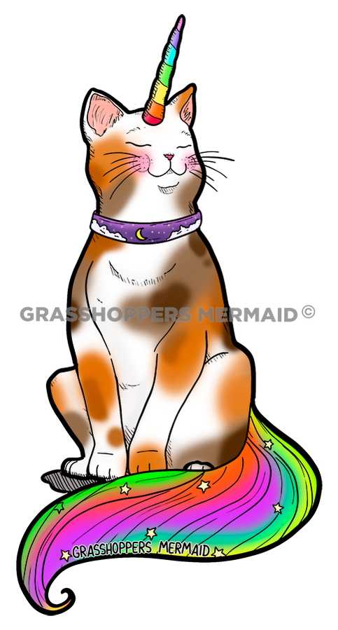Unicorn Calico Cat